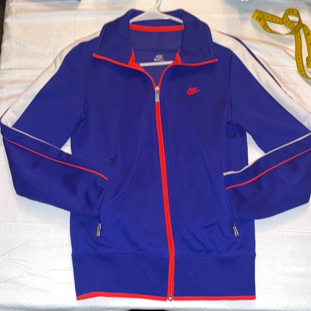 COPY - NWOT NIKE Track Jacket Blue Orange and White size S